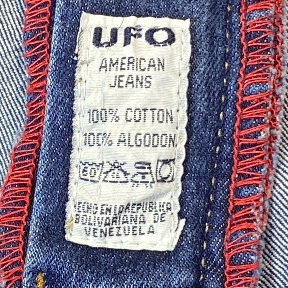 UFO Vintage Jeans Men's 30 Blue Straight Mid Rise 90's Skater Y2K Casual Denim - Picture 11 of 15